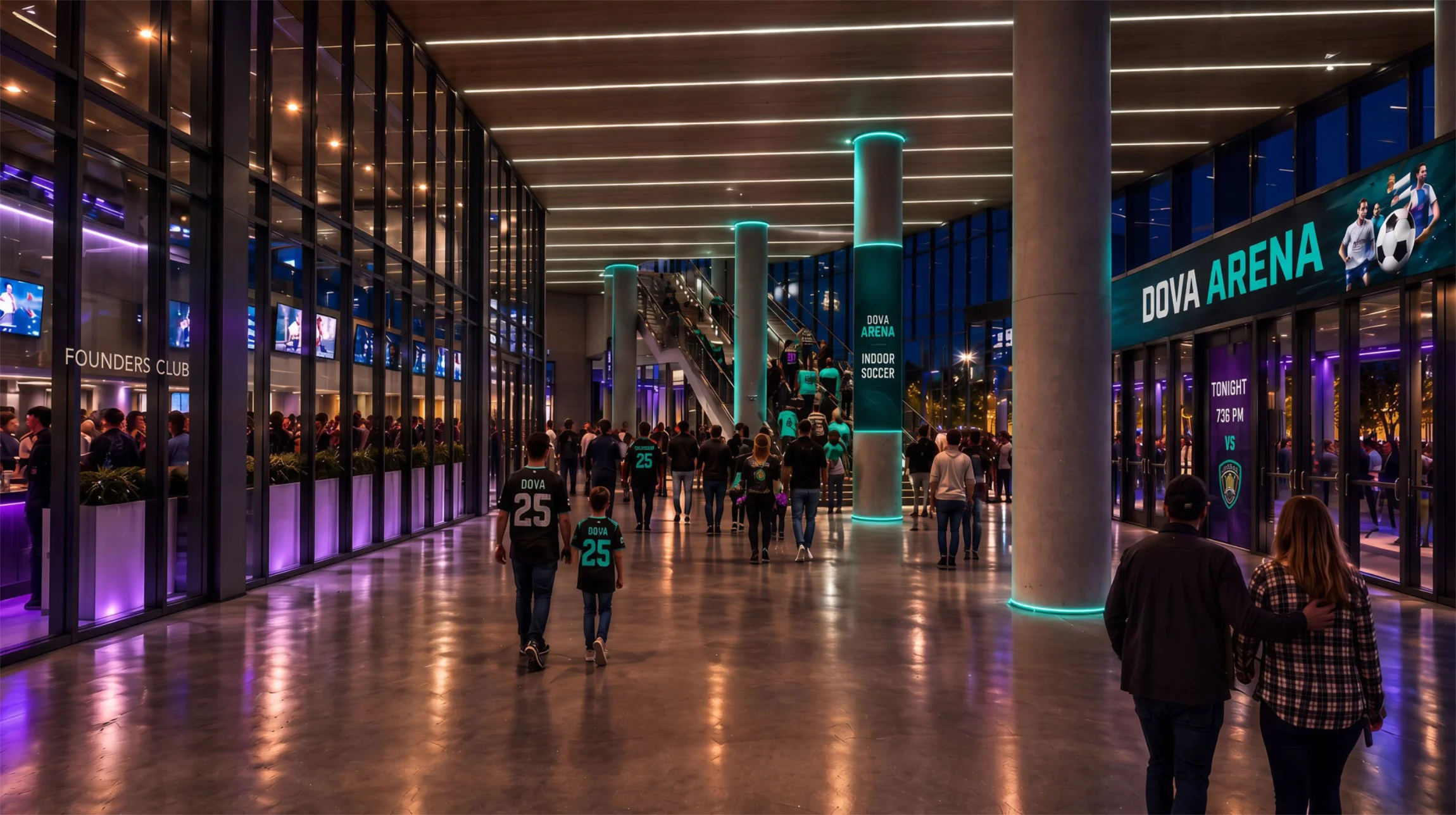 Dova Arena Interior Rendering